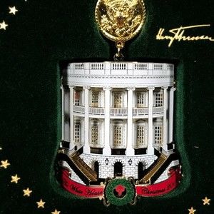 White house christmas ornament